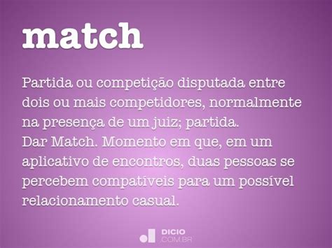 o que significa match em português